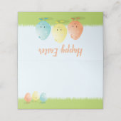 Drei Ostereier | Platzkarte (Außenseite Aufgefaltet)