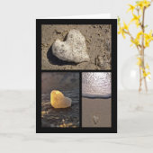 Drei Ozeanherzen Karte (Gelbe Blume)