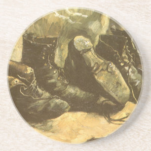 Drei Paar Schuhe von Vincent van Gogh Sandstein Untersetzer