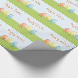 Drei Packpapier Osterei-|
