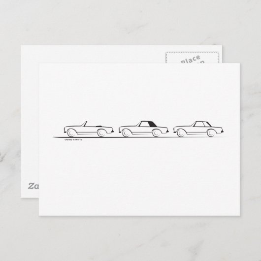 Drei Pagoda SL Postkarte (Vorne/Hinten)