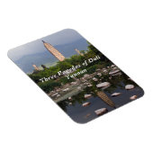 Drei Pagoden Dali, Zhonghe - Yunnan, China Magnet (Rechte Seite)