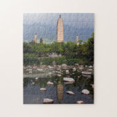 Drei Pagoden Dali, Zhonghe - Yunnan, China Puzzle (Vertikal)