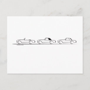 Drei Pagoden SLs Postkarte