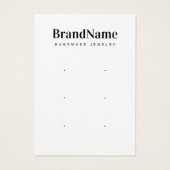 Drei Pair Ohrring Dankeschön Karten (Rückseite)