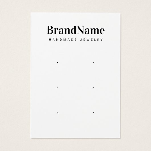 Drei Pair Ohrring Dankeschön Karten (Rückseite)