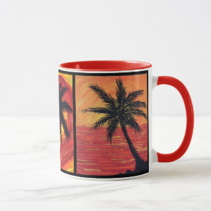 Drei Palmen-Tasse Tasse