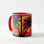 Drei Palmen-Tasse Tasse (Vorderseite Links)
