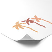 Drei Palmenposter Poster (Ecke)