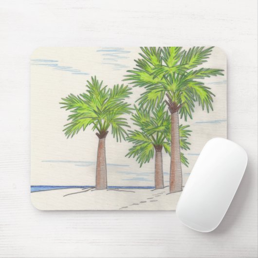 DREI PALMS-Mousepad Mousepad (Mit Mouse)