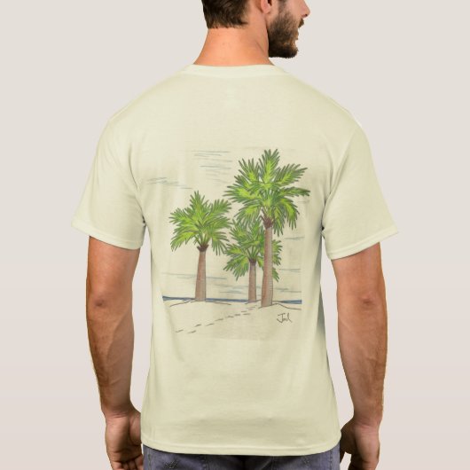 DREI PALMS-T - Shirt (gedruckt) (Rückseite)