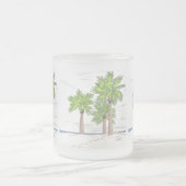 DREI PALMS-Tasse (mattiertes Glas) Mattglastasse (Mittel)