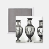 Drei Panathenaikamphorae Magnet (Vorderseite/Rückseite)