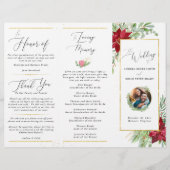 Drei-Panel-Programm für Weihnachtsfeiertage (Vorderseite)