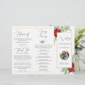 Drei-Panel-Programm für Weihnachtsfeiertage (Stehend Vorderseite)