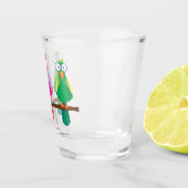 Drei Papageien mit großem Cartoon Schnapsglas (Rechts)