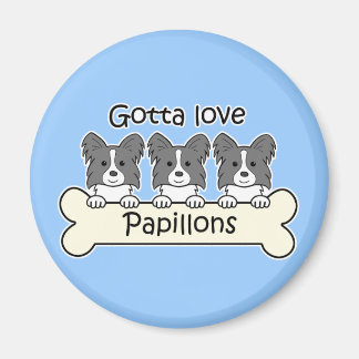 Drei Papillen Magnet