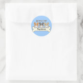 Drei Papillen Runder Aufkleber (Tasche)