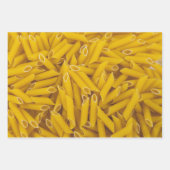 Drei Pasta Fotos Penne Fusilli Farfalle Geschenkpapier Set (Vorderseite 3)