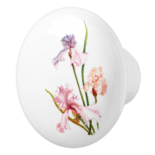 Drei Pastel Irische Keramik Pull Keramikknauf (Rechts)