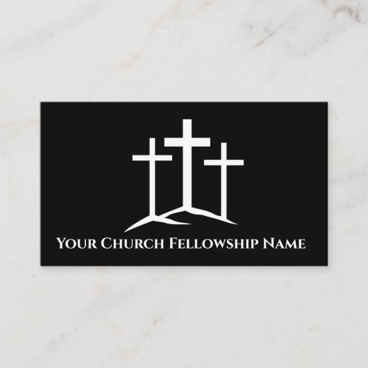 Drei Pastoren der Kirche White Crosses Visitenkarte (Vorderseite)