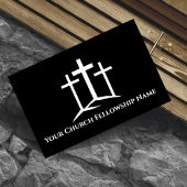Drei Pastoren der Kirche White Crosses Visitenkarte