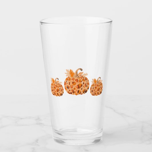 Drei Peach Pumpkins Glas (Vorderseite)