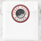 DREI PEDAL NATION Aufkleber (Tasche)