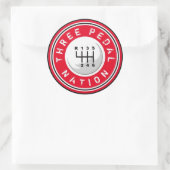 DREI PEDAL NATION Aufkleber (Tasche)