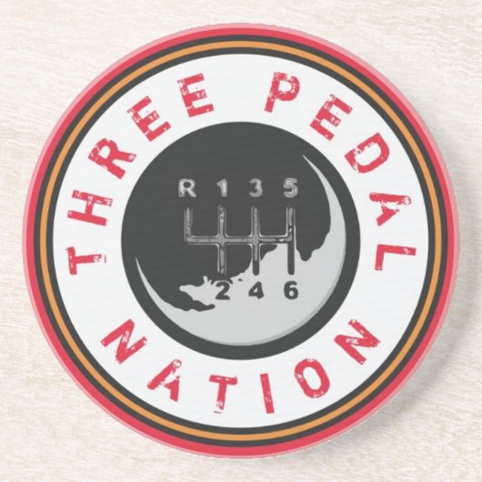 DREI PEDAL NATION GETRÄNKEUNTERSETZER (Vorne)