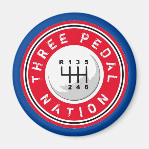 DREI PEDAL NATION Magnet