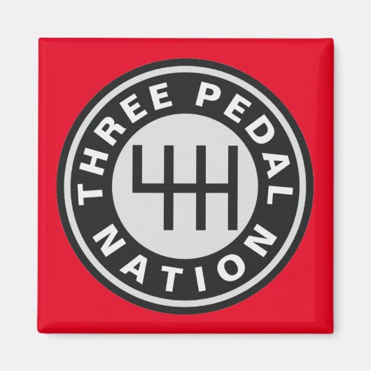 DREI PEDAL NATION Magnet (Vorne)