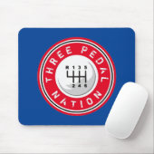 DREI PEDAL NATION MOUSEPAD (Mit Mouse)