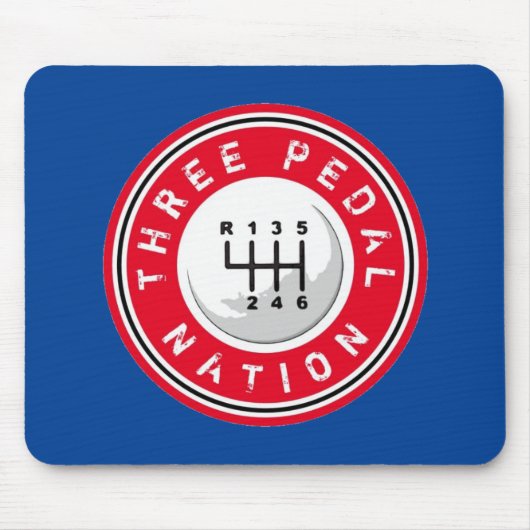 DREI PEDAL NATION MOUSEPAD (Vorne)