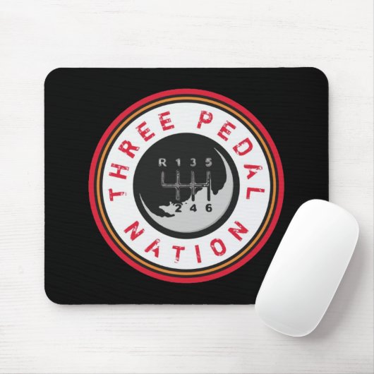 DREI PEDAL NATION MOUSEPAD (Mit Mouse)