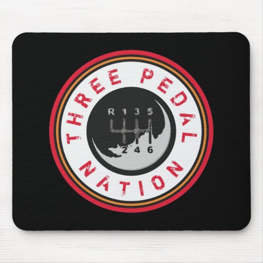 DREI PEDAL NATION MOUSEPAD (Vorne)
