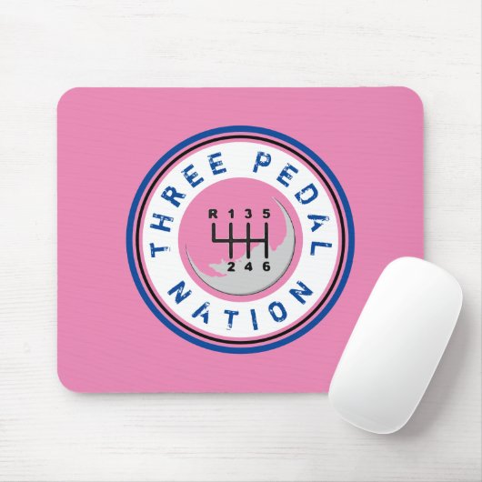 DREI PEDAL NATION MOUSEPAD (Mit Mouse)