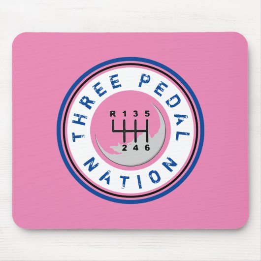 DREI PEDAL NATION MOUSEPAD (Vorne)