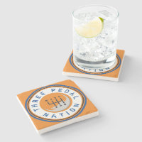 DREI PEDAL NATION Stone Untersetzer