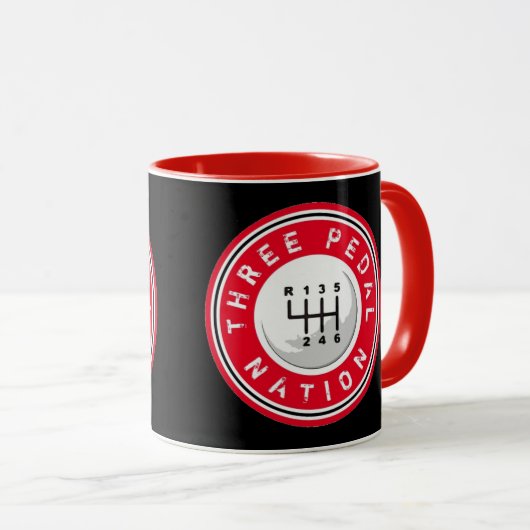 DREI PEDAL NATION Tasse (VorderseiteRechts)