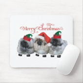 Drei Pekinger Welpen Weihnachten Mousepad (Mit Mouse)