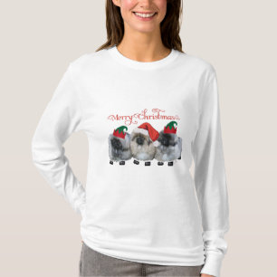 Drei Pekinger Welpen Weihnachten T-Shirt