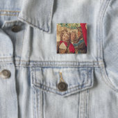 Drei Personen, vom Monat Januar Button (Beispiel)