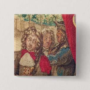 Drei Personen, vom Monat Januar Button