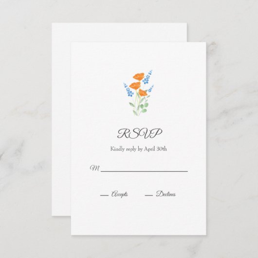 Drei Pfefferkuchen RSVP Karte (Vorne/Hinten)