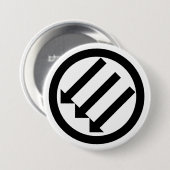 Drei Pfeile Antifaschismus Button (Vorne & Hinten)