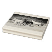 Drei Pferde Briefmarke Gummistempel (Stempel)