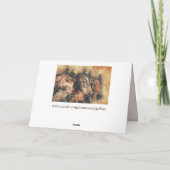 Drei Pferde Grußkarte Feiertagskarte (Rückseite)