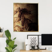 Drei Pferde Lascaux Poster (Heimbüro)