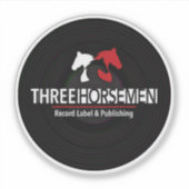 Drei Pferde Platten, durchsichtig Aufkleber (Vorderseite)